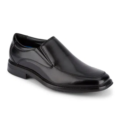 Dockers Mens Turner Slip Resistant Slip On Casual Loafer Safety Shoes In Black