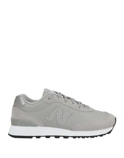 New Balance Woman Sneakers Grey Size 8 Leather, Textile Fibers In Grey