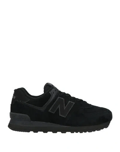 New Balance Man Sneakers Black Size 9 Leather