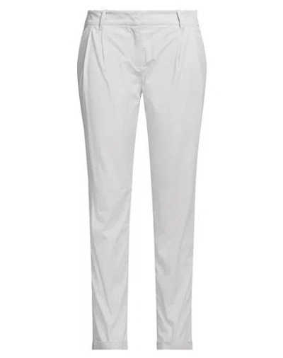 Tru Trussardi Woman Pants Light Grey Size 8 Cotton, Elastane