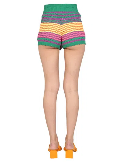 Gallo 1927 Stripe Pattern Shorts In Multi