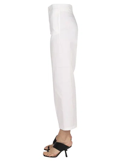 Department Five Cotton Trousers In White