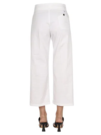 Department Five Cotton Trousers In White