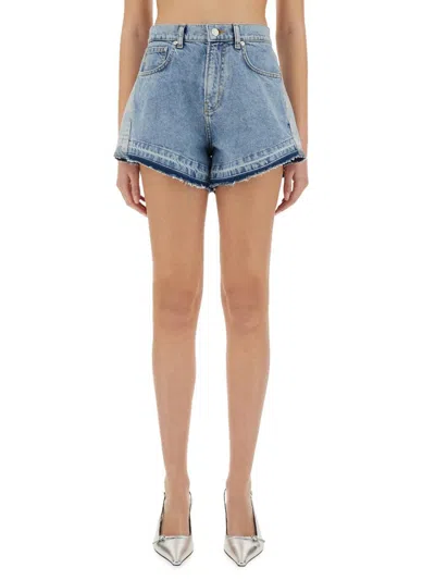 Moschino Denim Shorts In Navy