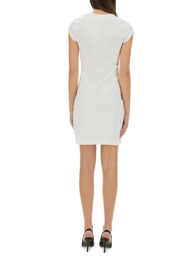 Diesel D-angiel Stretch Cotton Minidress In White