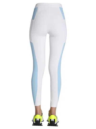 Stella Mccartney Leggings With Logo Print In White