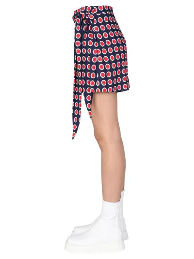 Boutique Moschino "eyelets" Shorts In Multicolour