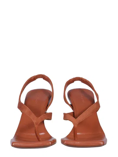 Gia Borghini Rosie 12 Footbed In Brown