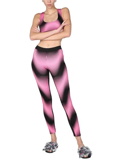 Rabanne Graphic-print Racerback Cropped Top In Pink