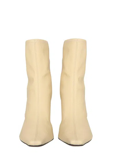 Neous Woman Ankle Boots Blush Size 8 Textile Fibers In Yellow