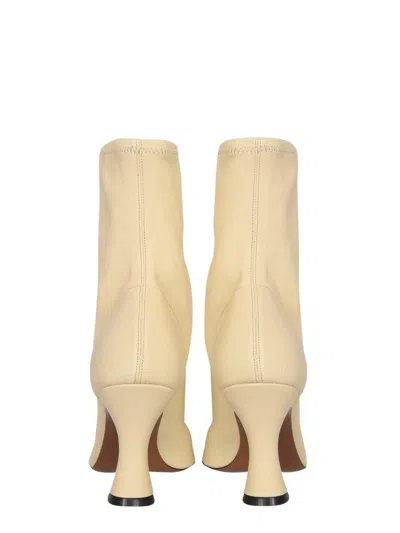 Neous Woman Ankle Boots Blush Size 8 Textile Fibers In Yellow
