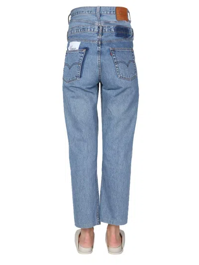 Shop 1/off Double Waist Jeans Unisex In Navy