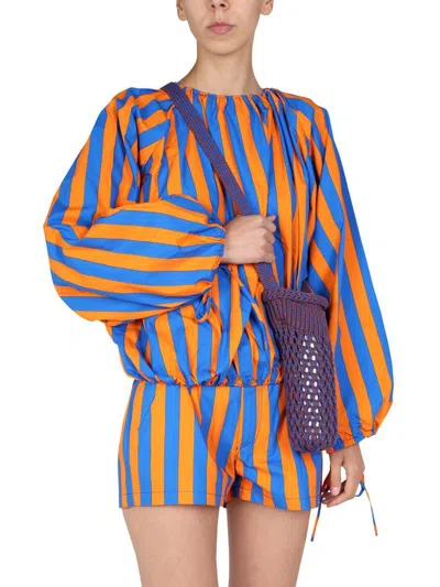 Sunnei Striped Pattern Shirt In Multicolour