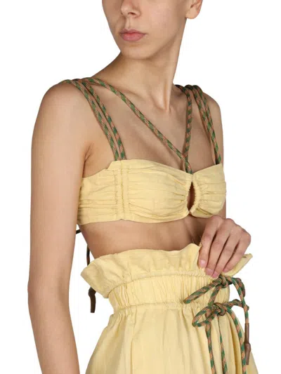 Shop Miista Mara Top In Yellow
