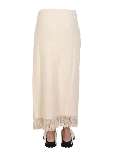 Jil Sander Wallet Skirt In Powder