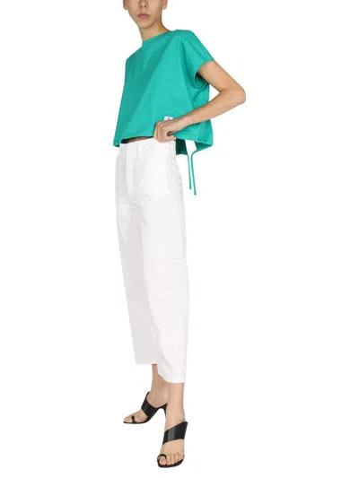 Department Five Cotton Trousers In White