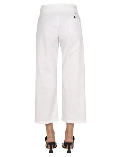 Department Five Cotton Trousers In White