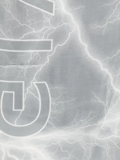 Givenchy Logo-print Scarf In Grey