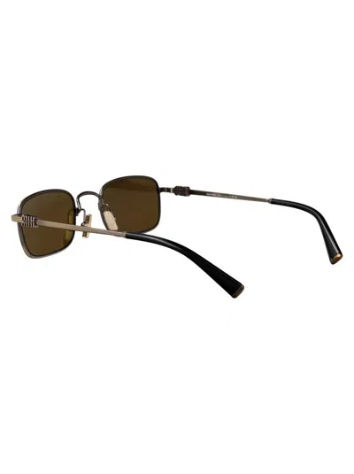 Miu Miu 0mu A53s Sunglasses In Old Gold