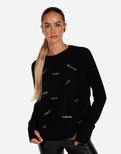 Lauren Moshi Ladona Stud Affirmations In Black