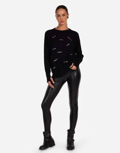 Lauren Moshi Ladona Stud Affirmations In Black