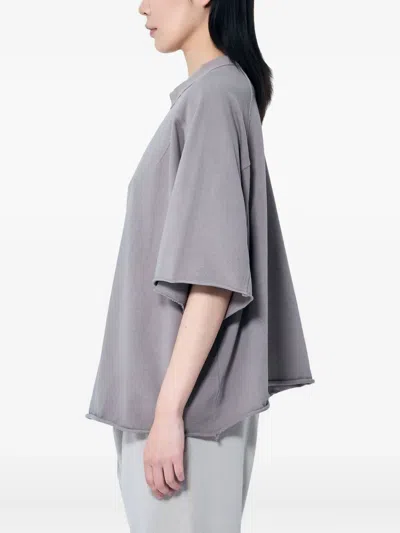 Entire Studios Cotton Oversized T-shirt In Gray