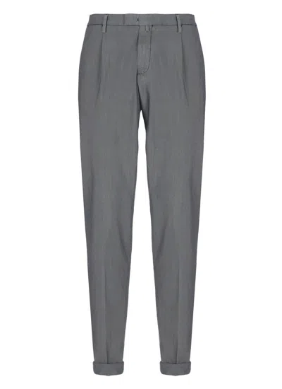 Briglia 1949 Pants With Micro Pattern In Gray