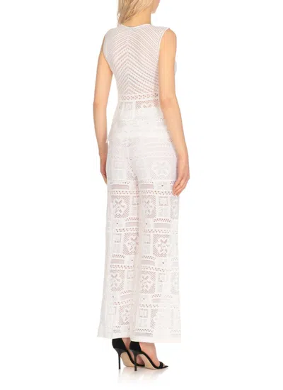 D Exterior D.exterior Sleeveless Crochet Top In White
