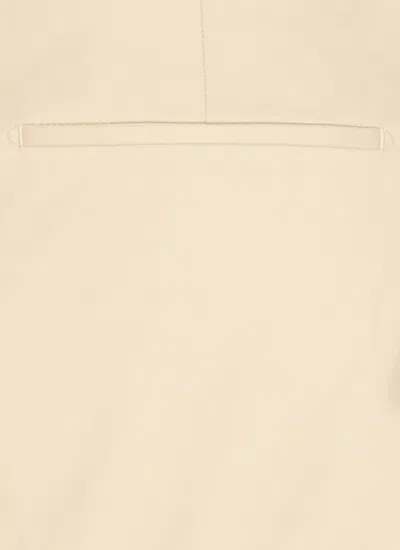 Pt Torino Beige Cotton Trousers In Beige