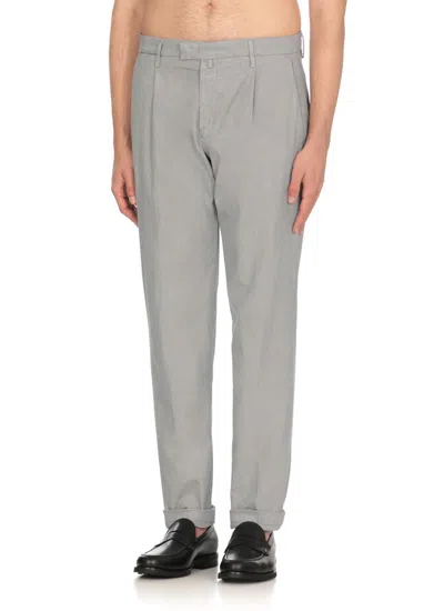 Briglia 1949 Pants With Micro Pattern In Grey
