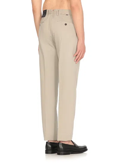 Incotex White Cotton Pant In Grey