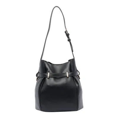 Liu •jo Bucket Bag With Buckle Detail And Gold-tone Hardware In Black