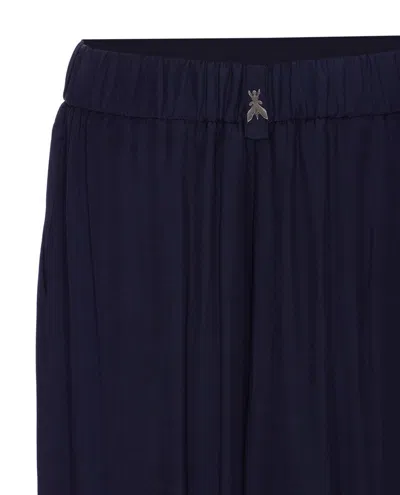 Patrizia Pepe Navy Blue Trousers In Polyester In Blue