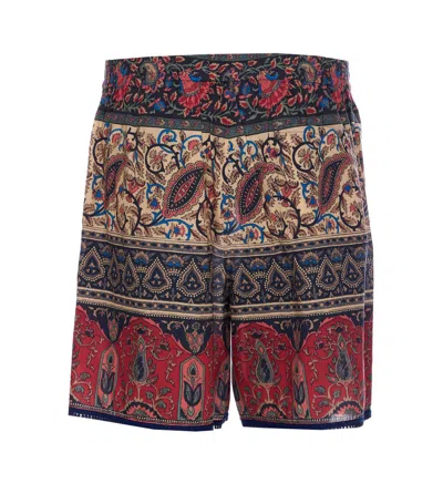 Valentino Garavani Voyage Imaginaire Bermuda Shorts In Multicolour