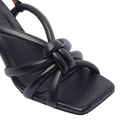 Angel Alarcon 75mm Sophie Leather Heeled Sandals In Black
