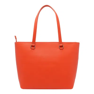 Liu •jo Logo-embossed Tote Bag In Orange