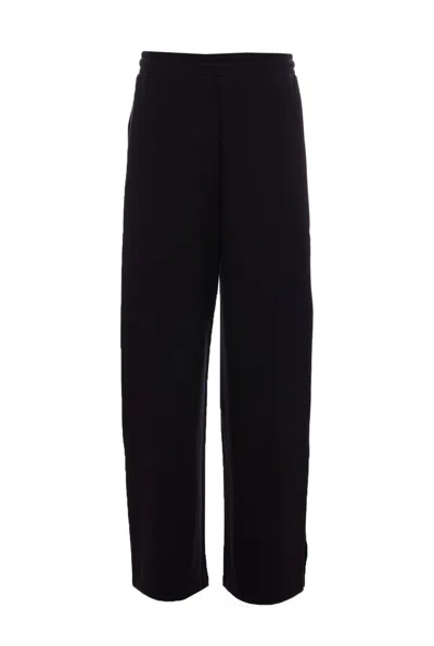 Patrizia Pepe Embossed Tie-dye Track Pants In Black