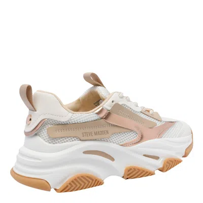 Steve Madden Logo-print Chunky Sneakers In White