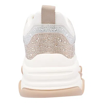 Steve Madden Round Toe Sneakers In Beige