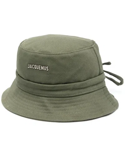 Jacquemus Le Bob Gadjo Bucket Hat In Green