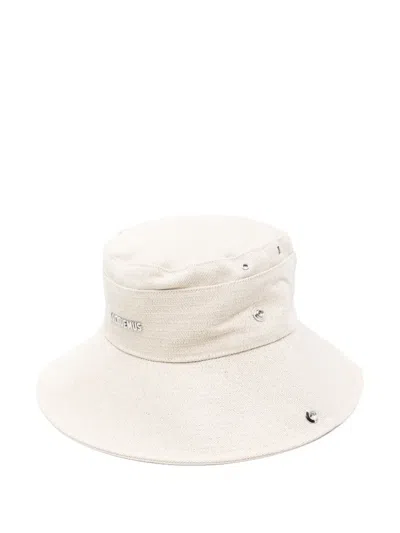 Jacquemus Le Bob De-nimes Bucket Hat In White
