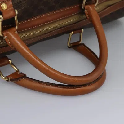 Pre-owned Celine Céline Boston Brown Canvas Travel Bag ()