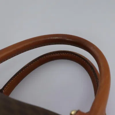 Pre-owned Celine Céline Boston Brown Canvas Travel Bag ()