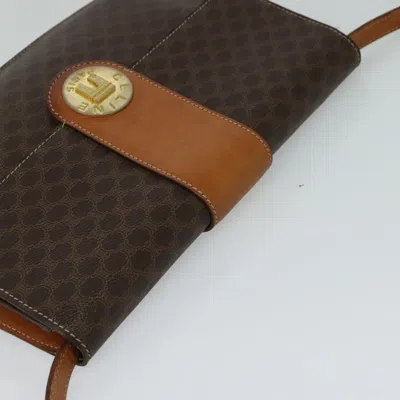 Pre-owned Celine Céline Macadam Brown Canvas Shoulder Bag ()