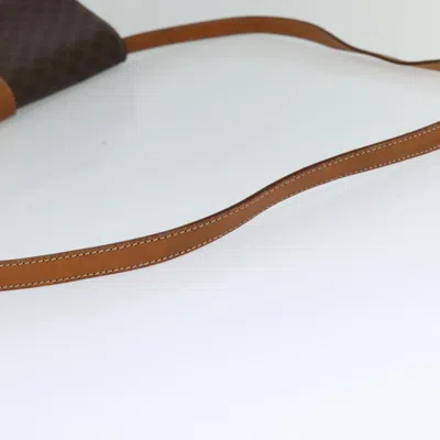 Pre-owned Celine Céline Macadam Brown Canvas Shoulder Bag ()