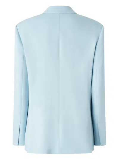 Pinko Cady Single-breasted Jacket In Blue