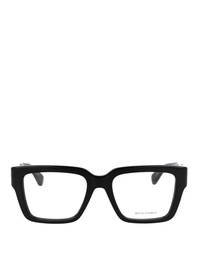 Bottega Veneta Black Acetate Optical Glasses