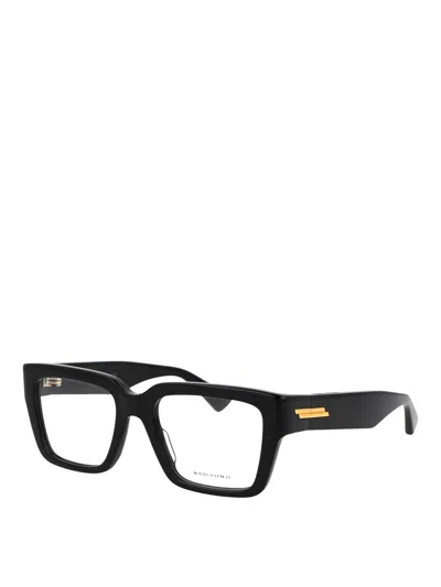 Bottega Veneta Black Acetate Optical Glasses