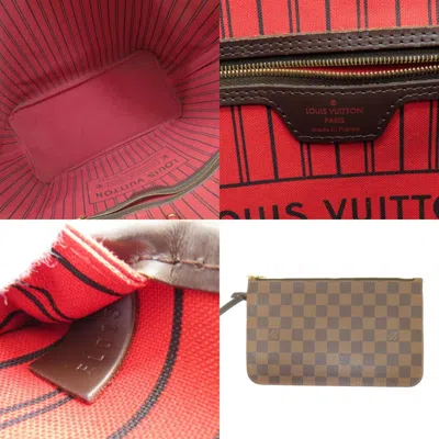 Pre-owned Louis Vuitton Damier Brown Damier Canvas Ebene Damier Canvas Tote Bag () In Brown, Damier Canvas, Ebene