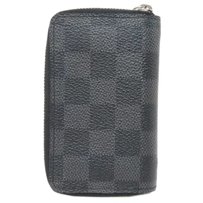 Pre-owned Louis Vuitton Damier Graphite Damier Canvas Coin Purse/coin Case ()